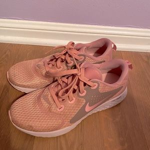 Pink Nike react sneakers